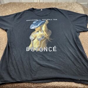 Custom 2XL Read Beyonce World Tour 2023 Graphic T Shirt Mens Black Concert Merch